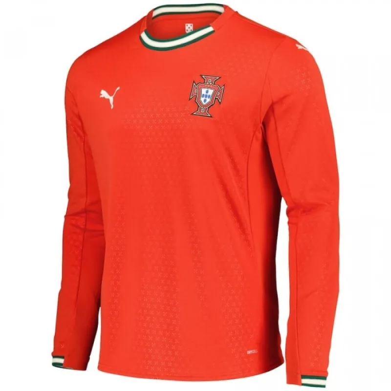 Portugal 2025/26 Home Long-Sleeved Jersey - Red