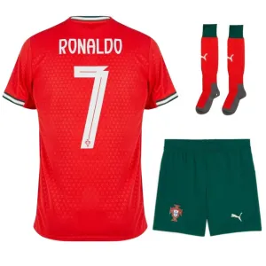 Portugal RONALDO Kit enfant 2025/26 domicile - Rouge