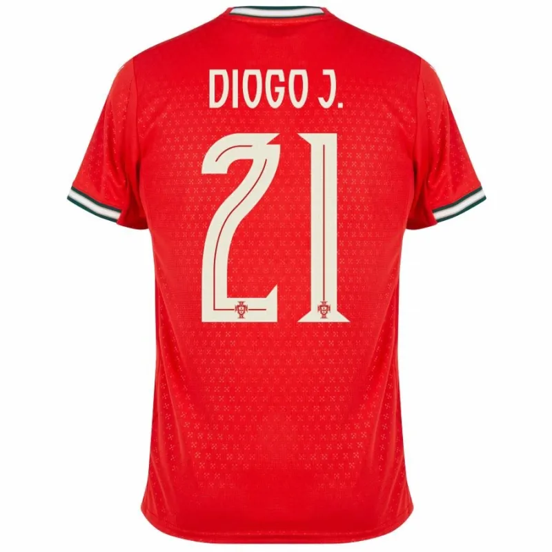 Portogallo DIOGO J 2025/26 Maglia Casalinga - Rossa