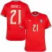 Portogallo DIOGO J 2025/26 Maglia Casalinga - Rossa