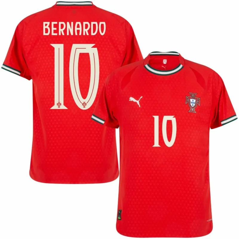 Portugal BERNARDO 2025/26 Heimtrikot - Rot