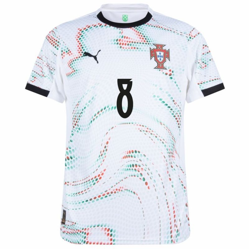 Portogallo B.FERNANDES 2025/26 Maglia Trasferta - Bianca