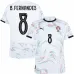 Portogallo B.FERNANDES 2025/26 Maglia Trasferta - Bianca