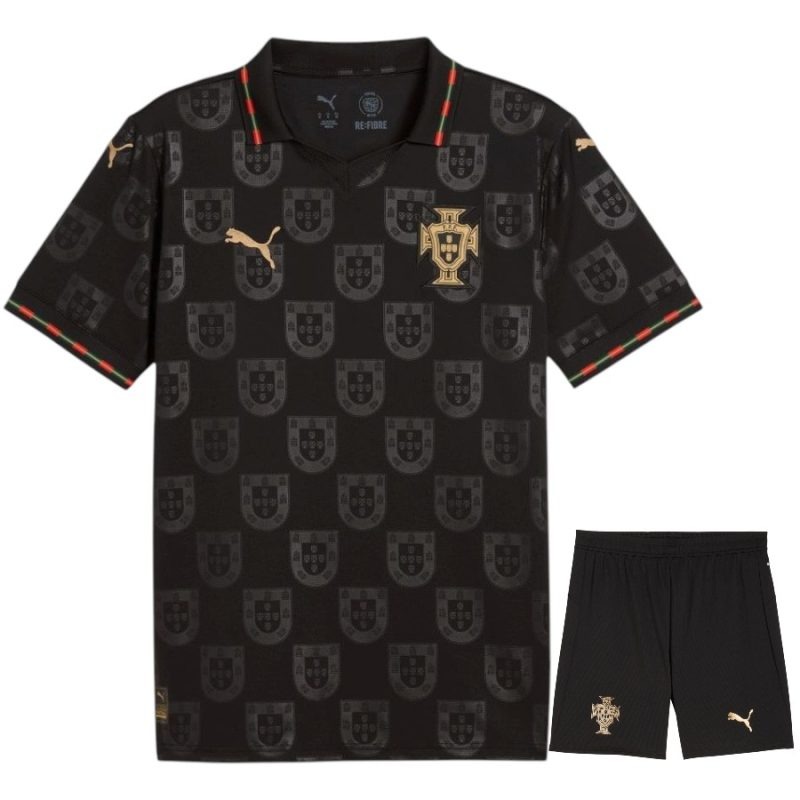 Portugal 2025/26 Conjunto infantil Edición Especial - Negro