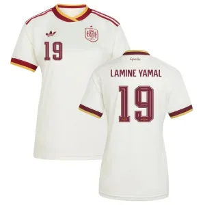 Spagna LAMINE YAMAL 2026/27 maglia trasferta donna bianca