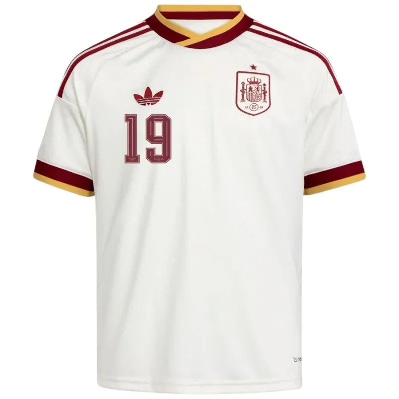 Espagne LAMINE YAMAL 2026/27 ensemble maillot extérieur enfant blanc