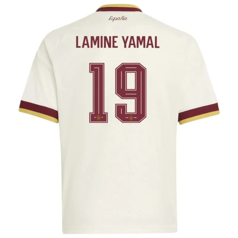 Espagne LAMINE YAMAL 2026/27 ensemble maillot extérieur enfant blanc
