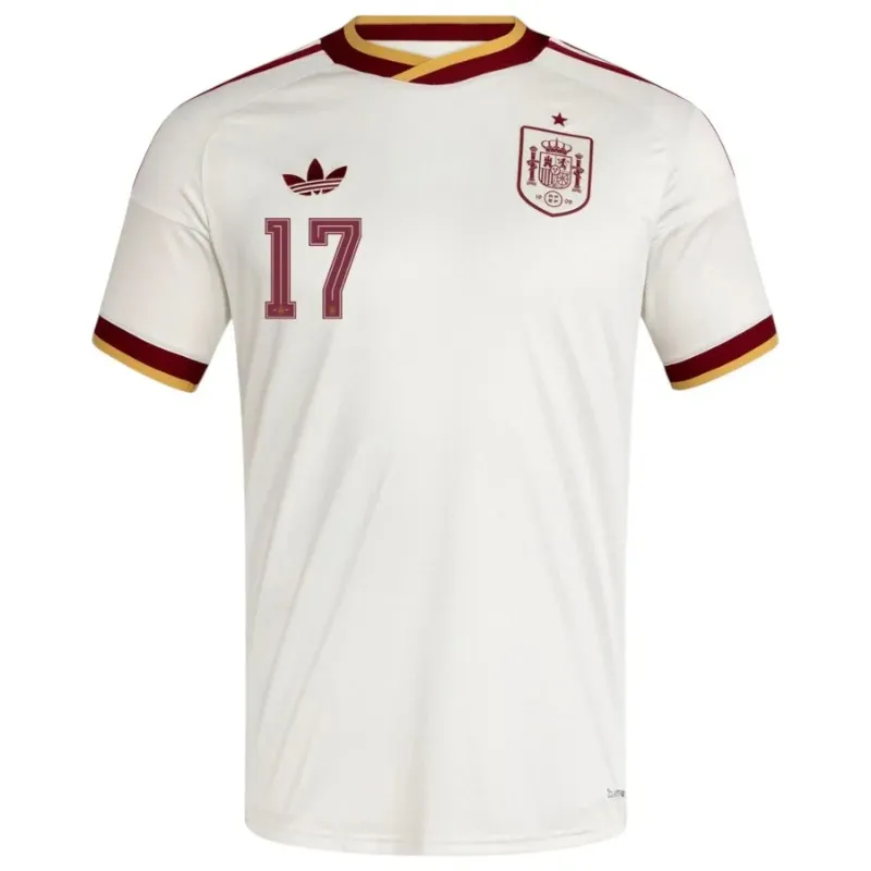 Espagne WILLIAMS JR 2026/27 maillot extérieur blanc