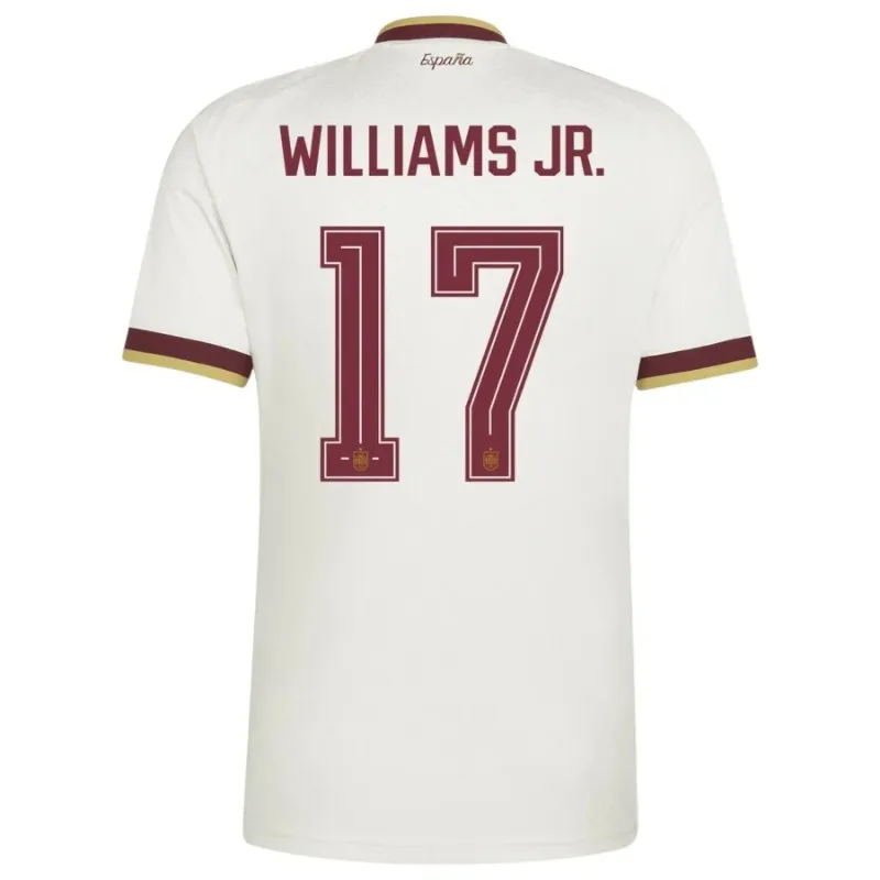 Espagne WILLIAMS JR 2026/27 maillot extérieur blanc