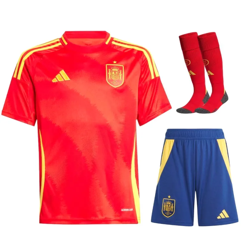Spanien 2024/25 Heim Kinder Fan-Kit - Rot
