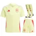 Conjunto de camisa de fuera de campo para niños de España 2024/25 - Amarilla