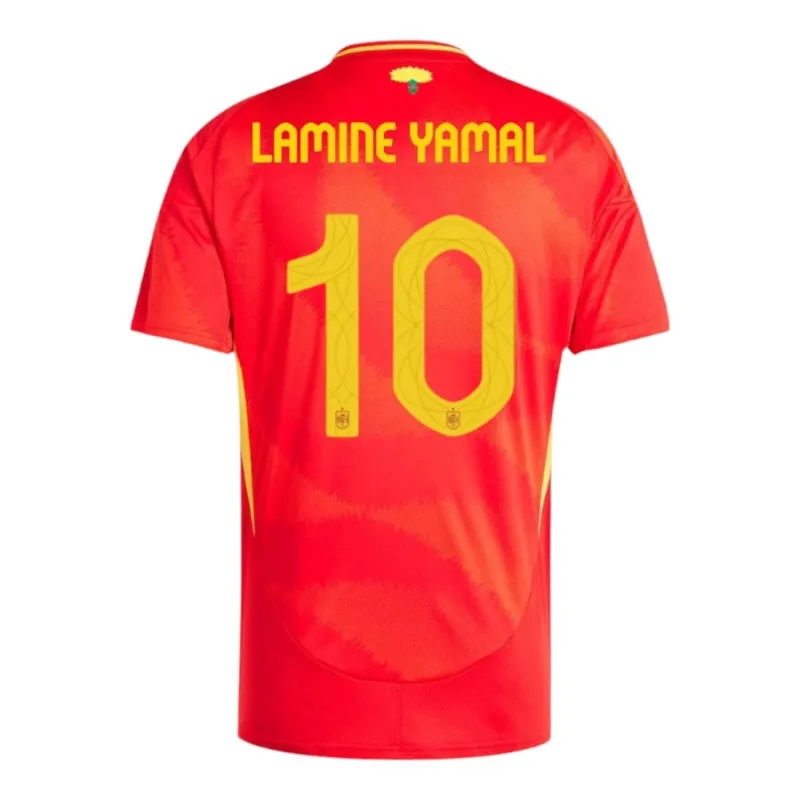 Ensemble de maillot principal pour enfants de l'Espagne de Yamal 2024/25 - Rouge