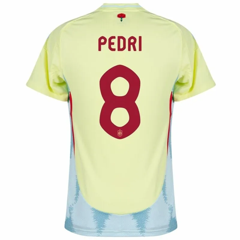 Ensemble de maillot d'extérieur pour enfants de l'Espagne de Pedro 2024/25 - Jaune