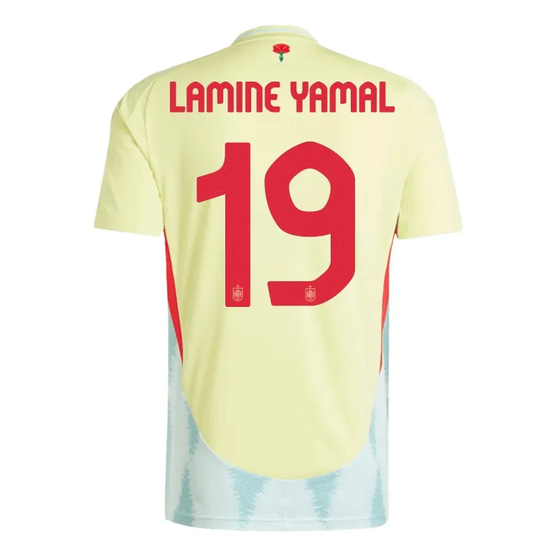 Ensemble de maillot d'extérieur pour enfants de l'Espagne de Yamal 2024/25 - Jaune