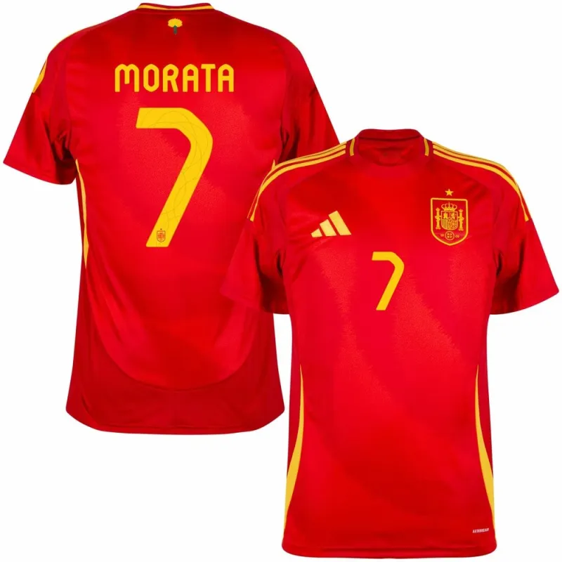 Maillot principal de l'Espagne de Morata 2024/25 - Rouge