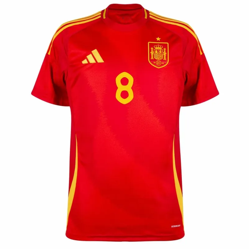 Maillot principal de l'Espagne de Pedri 2024/25 - Rouge