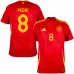 Maillot principal de l'Espagne de Pedri 2024/25 - Rouge