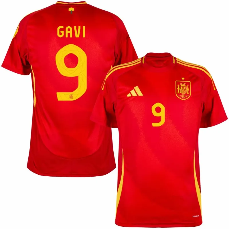 Maillot principal de l'Espagne de Gavi 2024/25 - Rouge