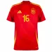 Le maillot principal de l'Espagne de RODRI en 2024/25 - Rouge