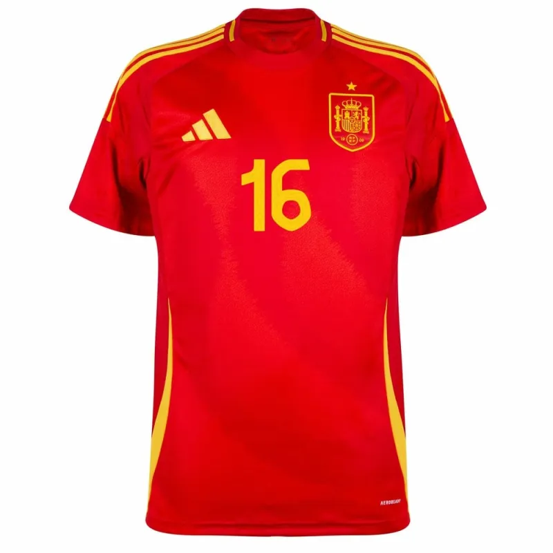 Le maillot principal de l'Espagne de RODRI en 2024/25 - Rouge