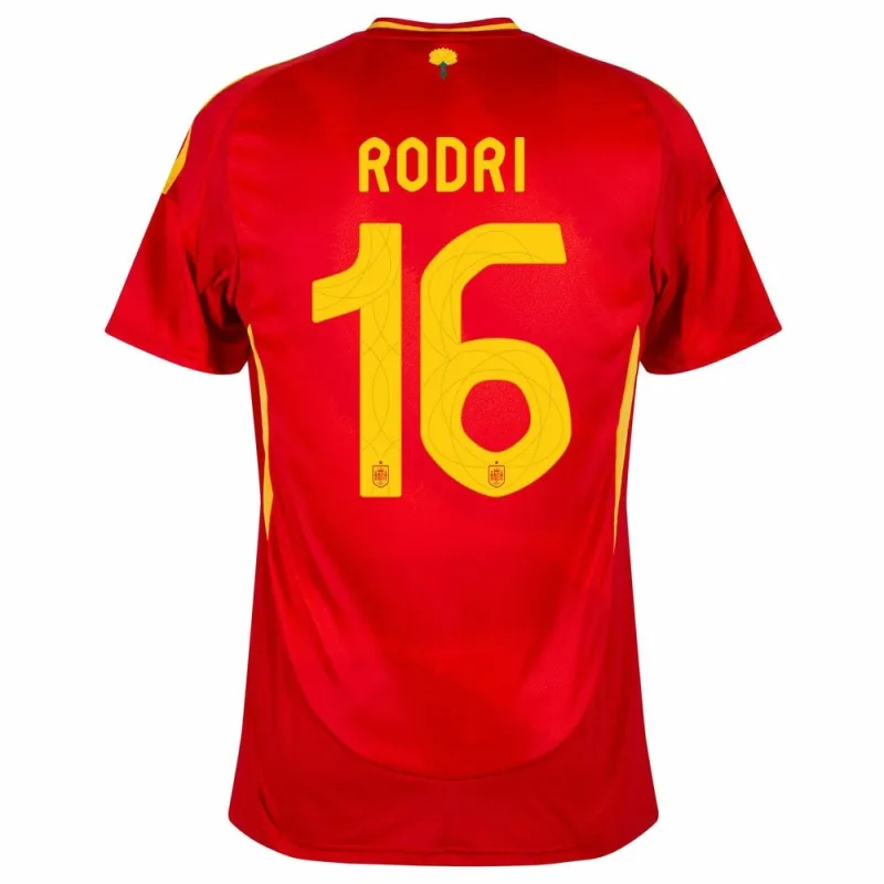 Le maillot principal de l'Espagne de RODRI en 2024/25 - Rouge