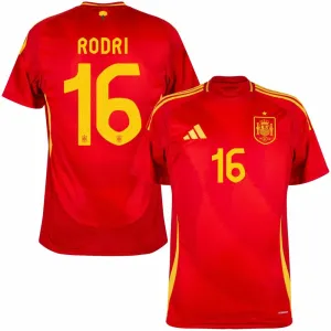RODRI's Spain 2024/25 Home Jersey - Red