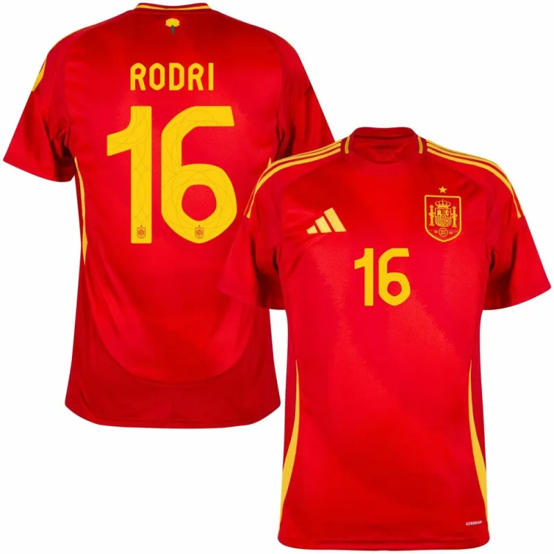 Le maillot principal de l'Espagne de RODRI en 2024/25 - Rouge