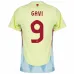 Maillot d'extérieur de l'Espagne de Gavi 2024/25 - Jaune