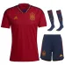 Ensemble Maillot Enfant Espagne Coupe du Monde 2022 Domicile - Rouge