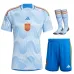 Ensemble de maillots pour enfants d'extérieur de l'Espagne pour la Coupe du monde 2022 - Bleu