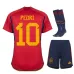 Maglia per bambini della Spagna 2023/24 di Pedri - Rosso