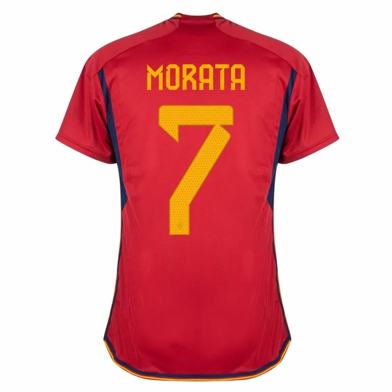 Morata's Spanisches Heimtrikot für die FIFA Weltmeisterschaft 2022 - Rot