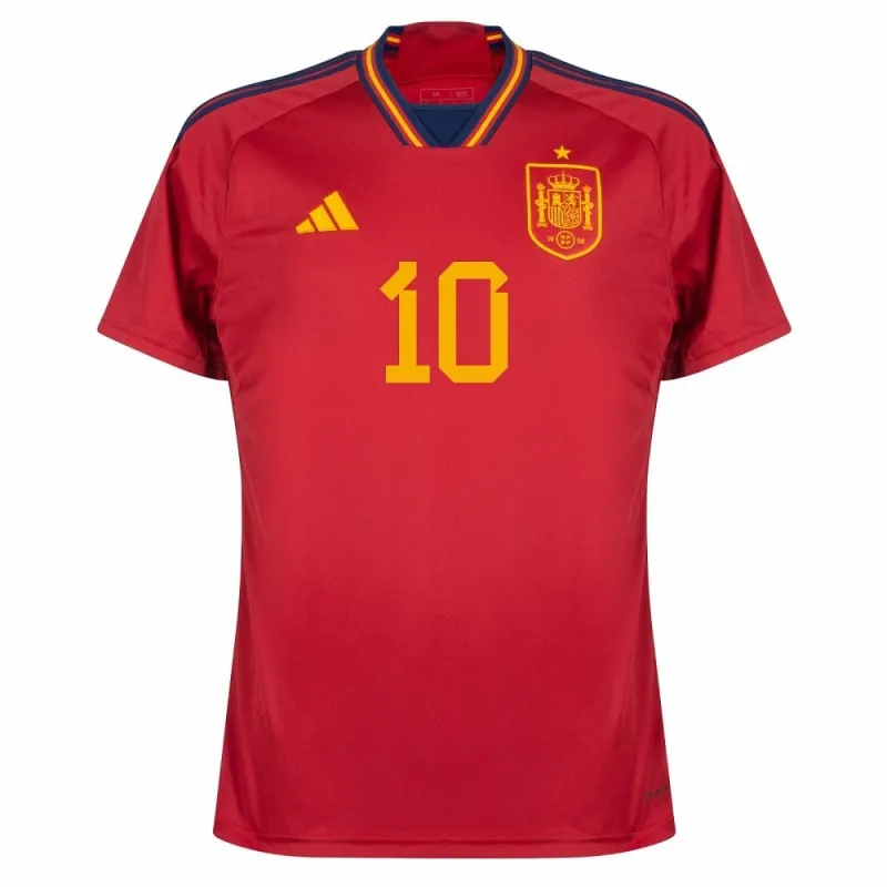 Le maillot principal de l'Espagne pour la Coupe du monde FIFA 2022 de Pedri - Rouge