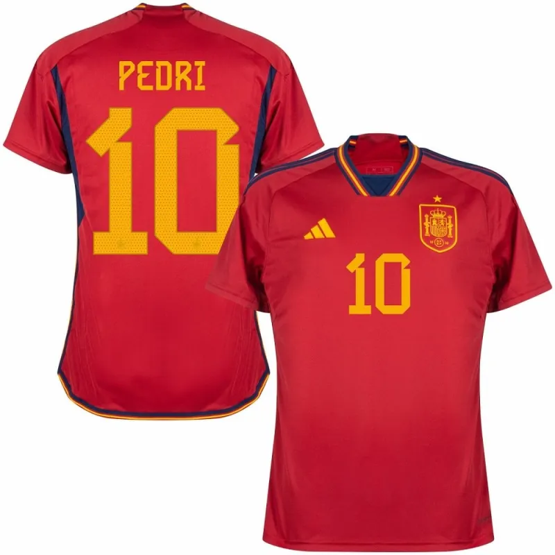Le maillot principal de l'Espagne pour la Coupe du monde FIFA 2022 de Pedri - Rouge