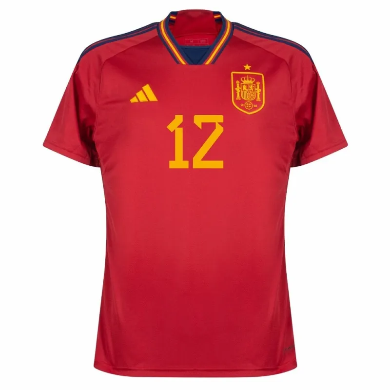 Ansu Fati's Spain 2022 FIFA World Cup Home Jersey - Red