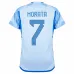 Morata. Maglia d'esterno della Spagna per la Coppa del mondo FIFA 2022 - Blu