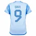 Gavi. Maillot d'extérieur de l'Espagne pour la Coupe du monde FIFA 2022 - Bleu