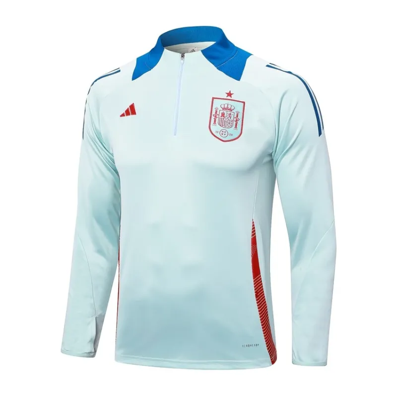 Vêtements de sport à manches longues + pantalons de l'Espagne 2024/25 - blanc