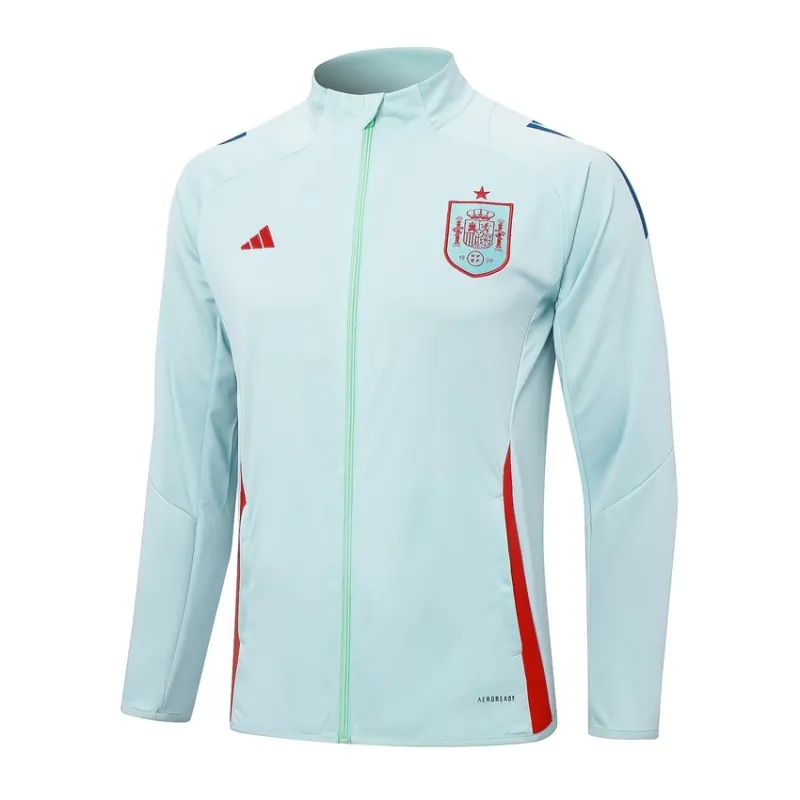 Veste de sport + pantalons de l'Espagne 2024/25 - blanc