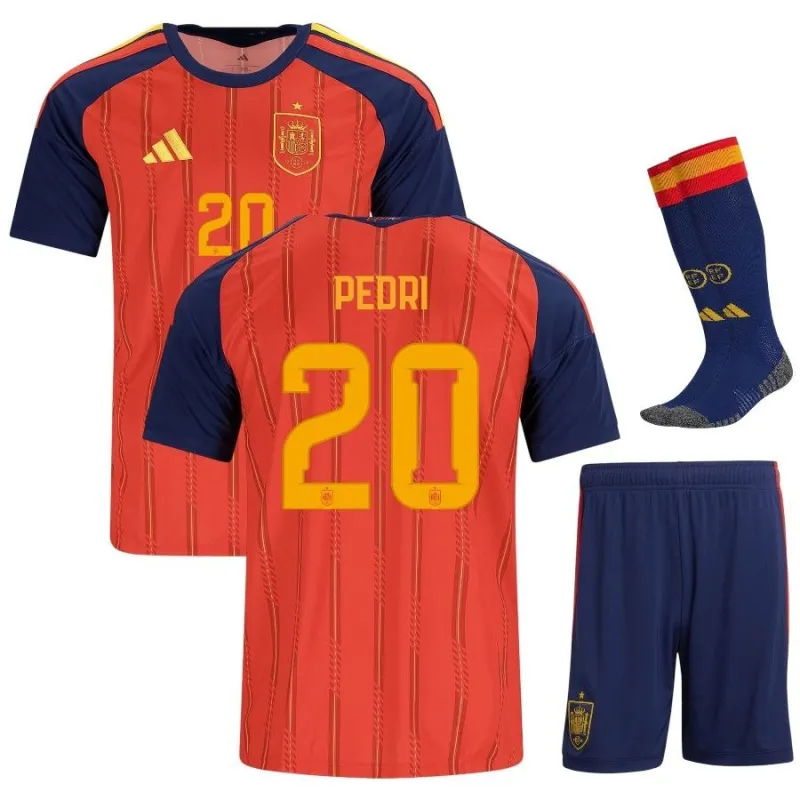 Ensemble Domicile Enfant Espagne PEDRI 2026/27 - Rouge