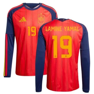 Maglia casalinga maniche lunghe Spagna LAMINE YAMAL 2026/27 - Rossa