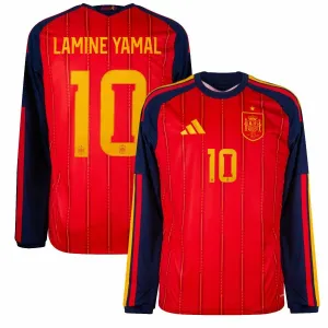 Maglia casalinga maniche lunghe Spagna LAMINE YAMAL 2026/27 - Rossa