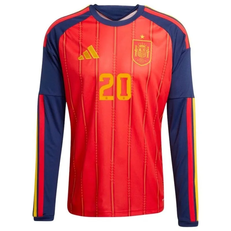 Camiseta local manga larga España PEDRI 2026/27 - Roja
