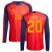 Camiseta local manga larga España PEDRI 2026/27 - Roja