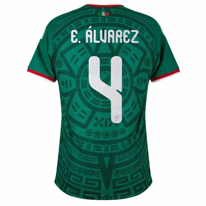 Maillot Domicile Mexique E. ALVAREZ 2026/27 Vert