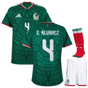 Kit Domicile Enfant Mexique E. ALVAREZ 2026/27 Vert