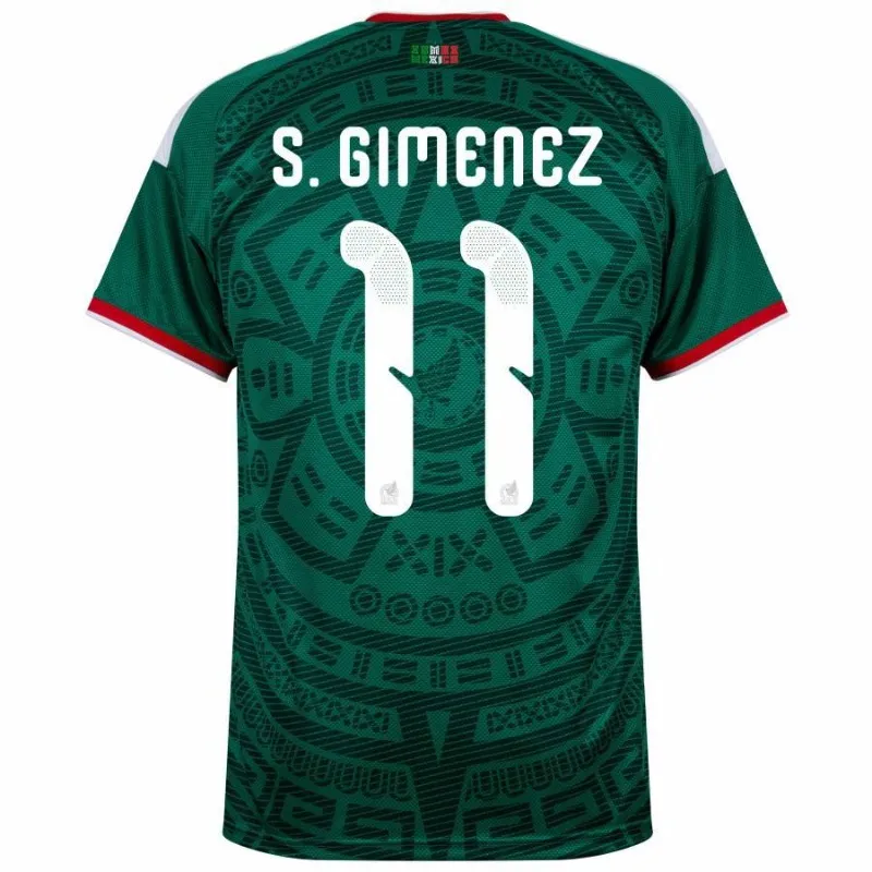 Maillot Domicile Mexique S. GIMENEZ 2026/27 Vert