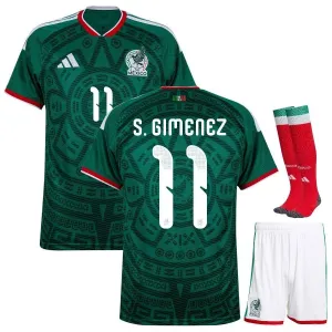 Kit Domicile Enfant Mexique S. GIMENEZ 2026/27 Vert