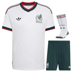 Mexique 2026/27 ensemble maillot extérieur enfant blanc