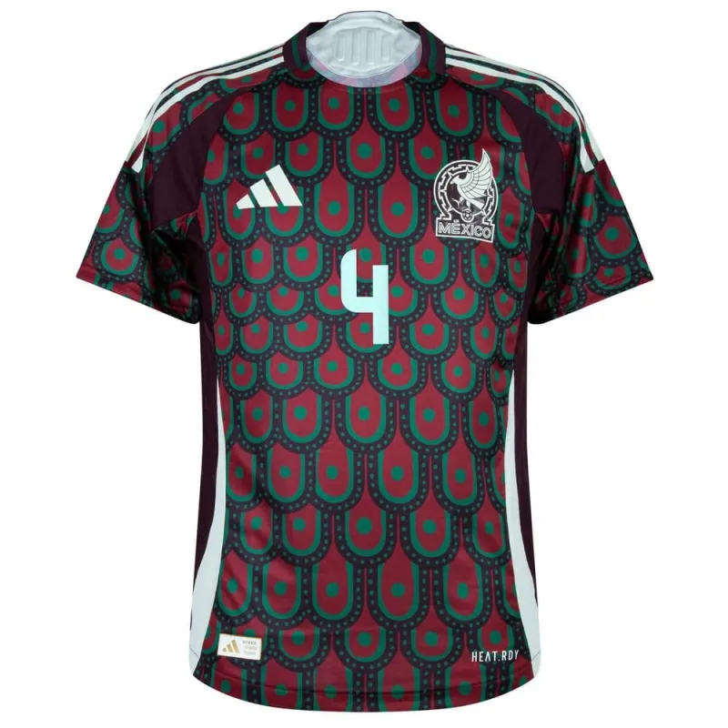 Alvarez Mexique 2024-25 Domicile Maillot Supporter - Rouge